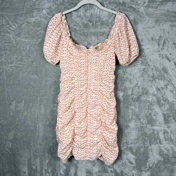ASTR The Label Ruched Mini Dress XS Floral - Picture 14 of 14